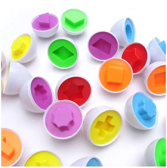 

Essential 6 egg/lot Learning Education toys Mixed Shape Wise Pretend Puzzle Smart Baby Kid Learning Toys Tool Lowest Price 004