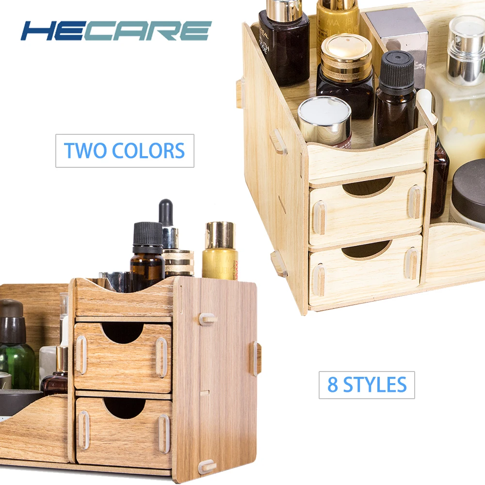 8 الأساليب المتاحة خشبية مخزن للمكياج لمستحضرات التجميل مكتب منزلي المكياج درج المنظم صديقة للبيئة صندوق تخزين للمجوهرات 8 الأساليب المتاحة خشبية مخزن للمكياج لمستحضرات التجميل مكتب منزلي المكياج درج المنظم صديقة للبيئة صندوق تخزين للمجوهرات