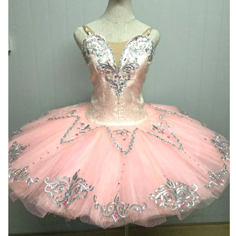 

High Quality Custom Made Pink Ballet Tutus, Sugar Plum Fairy Classical Ballet Tutu Girls Peach Adult Costume Ballet Dress