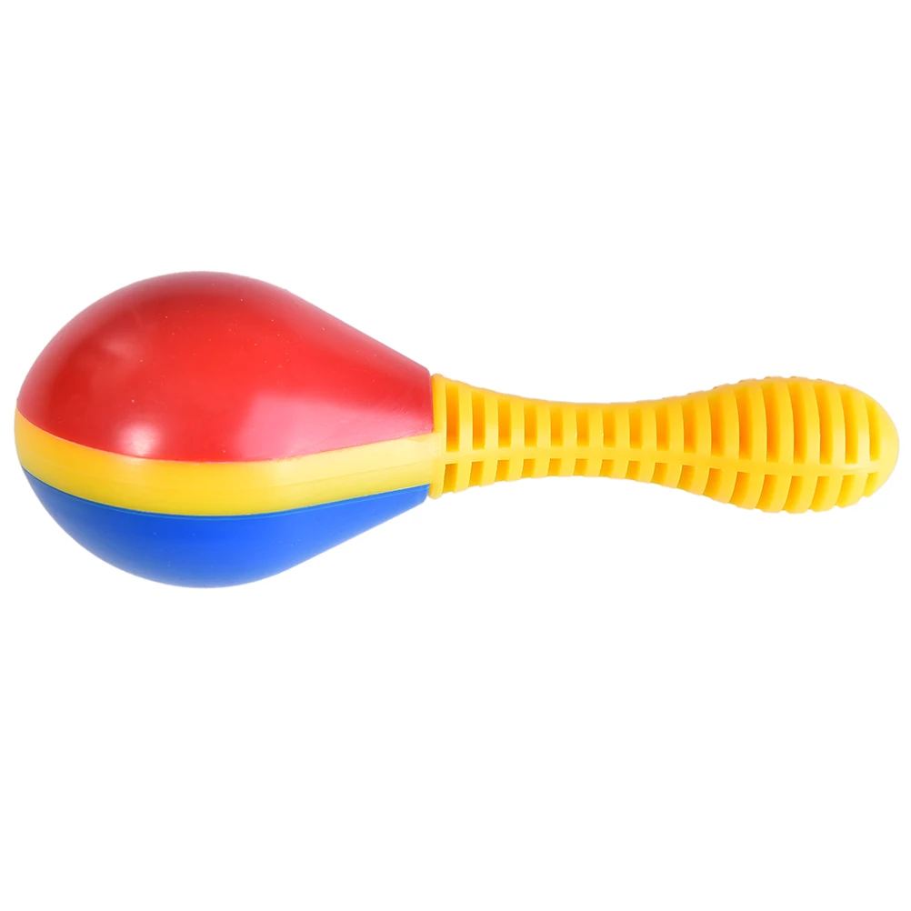 1Pcs Colorful Plastic Kids Ball Rattle Toy Sand Hammer Rattle Learning