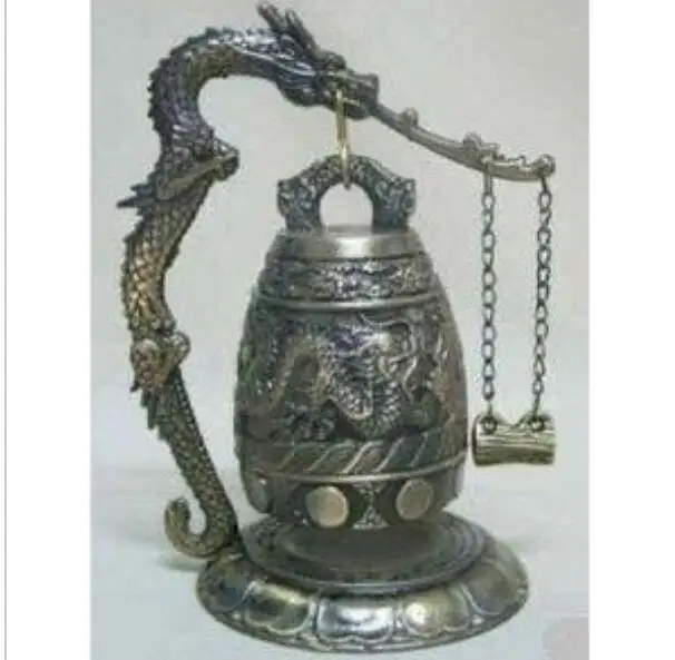 

Free Shipping Tibet Bronze Dragon Singing Bowl 110mm