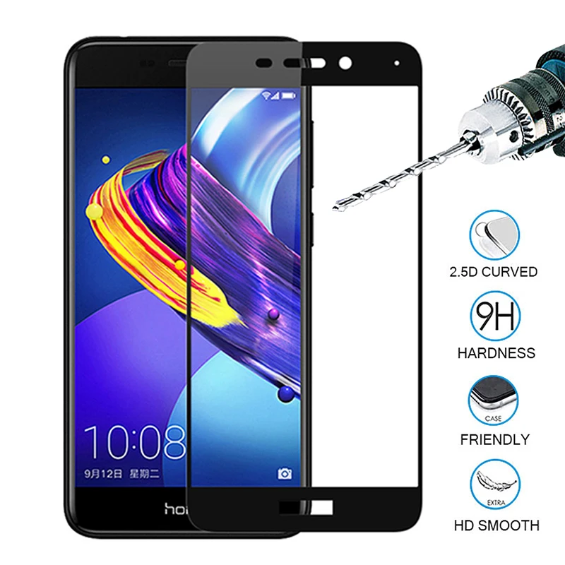 Для Huawei Honor 6c pro Полное покрытие защитный стеклянный чехол Защита для экрана