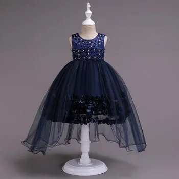 

2019 New girls princess dresses sleeveless children dresses children performance dress A829