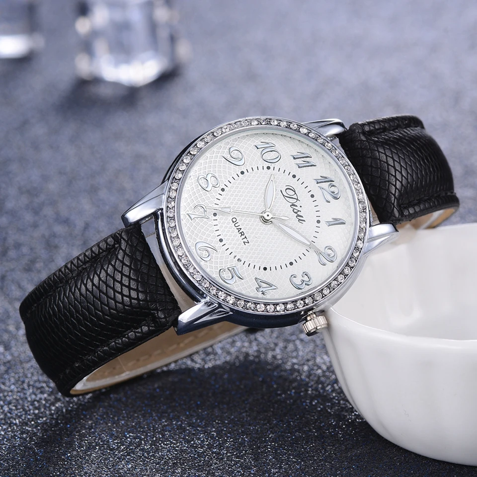 Disu Брендовые женские наручные часы модный серебряный с кристаллами платье браслет белые часы подарок часы Роскошные женские спортивные креативные часы