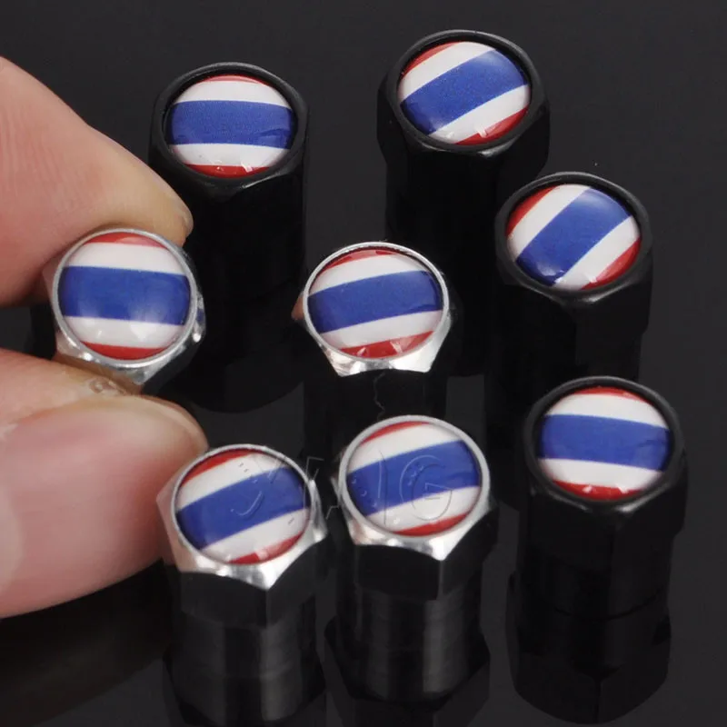 4pcs/set Thailand Car Wheel Tires Valves Cap Tyre Stem Caps Air Auto