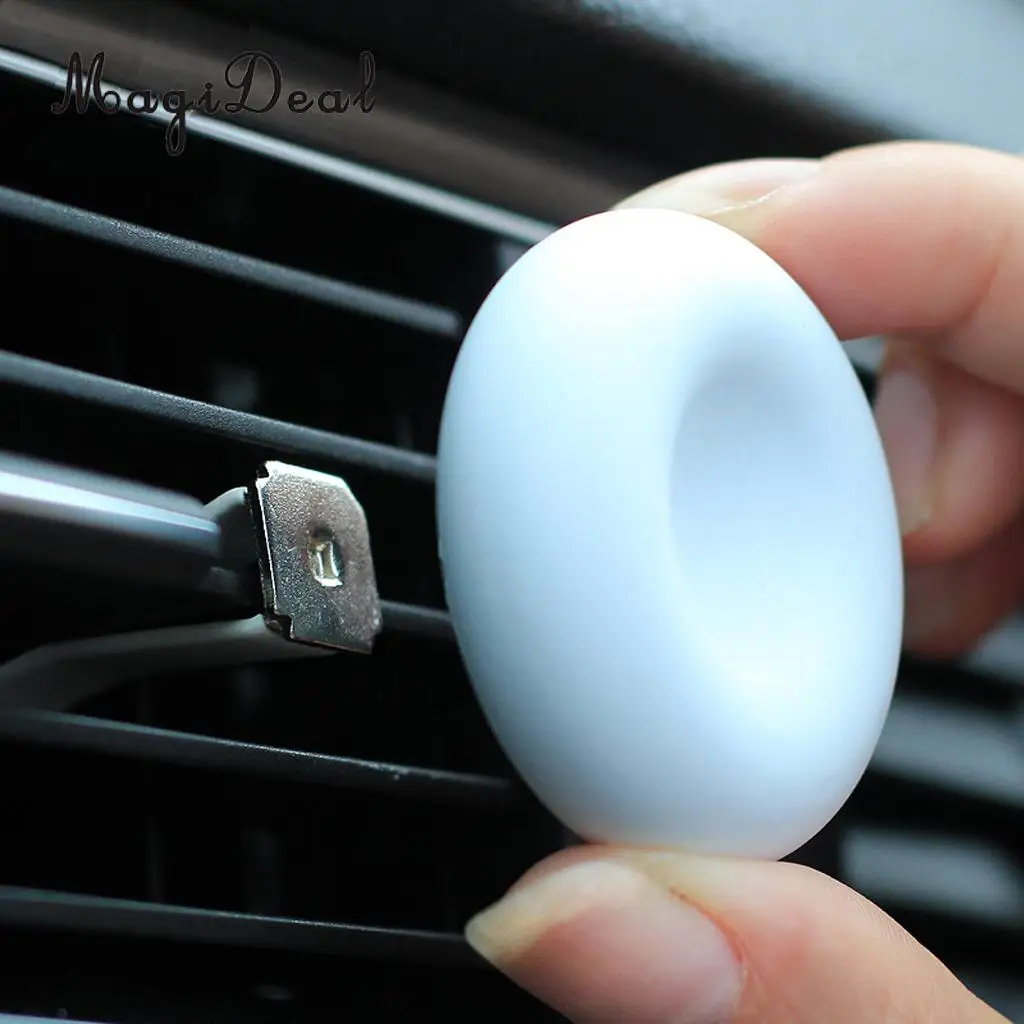 Set of 2pcs Premium Diatomite Earth Car Air Freshener Essential Oils Diffuser Vent Clip With 10ml Glass Refillable Empty Bottle