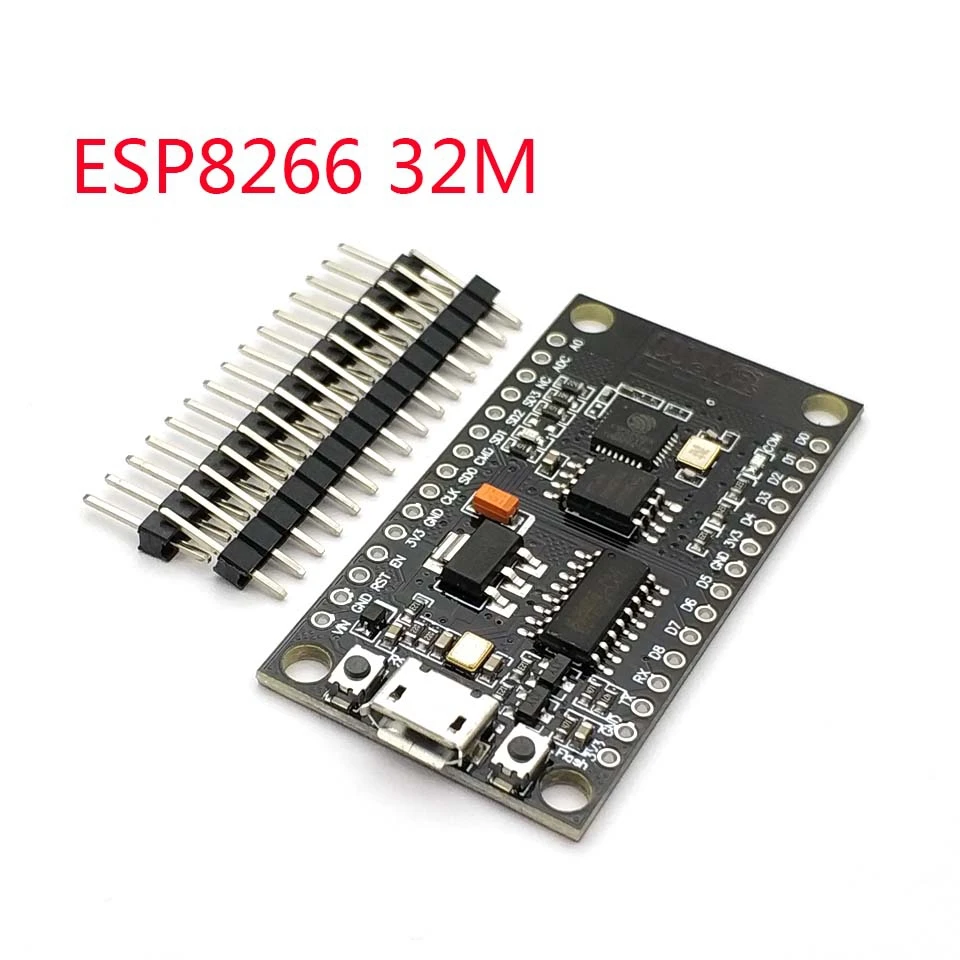 

NodeMCU V3 Lua WIFI module integration of ESP8266 + extra memory 32M flash, USB-serial CH340G