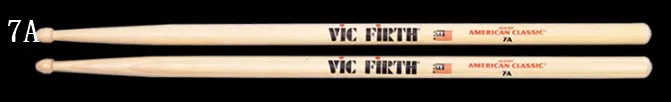 Барабанные палочки Vic Firth Hickory 5 А 5B баррель 7A оригинал Сделано в США разноцветные