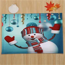 Счастливого Рождества коврик Добро пожаловать коврик для дома милый снеговик снежок узор анти-ковры для скольжения 40x60 см Коврик для спальни