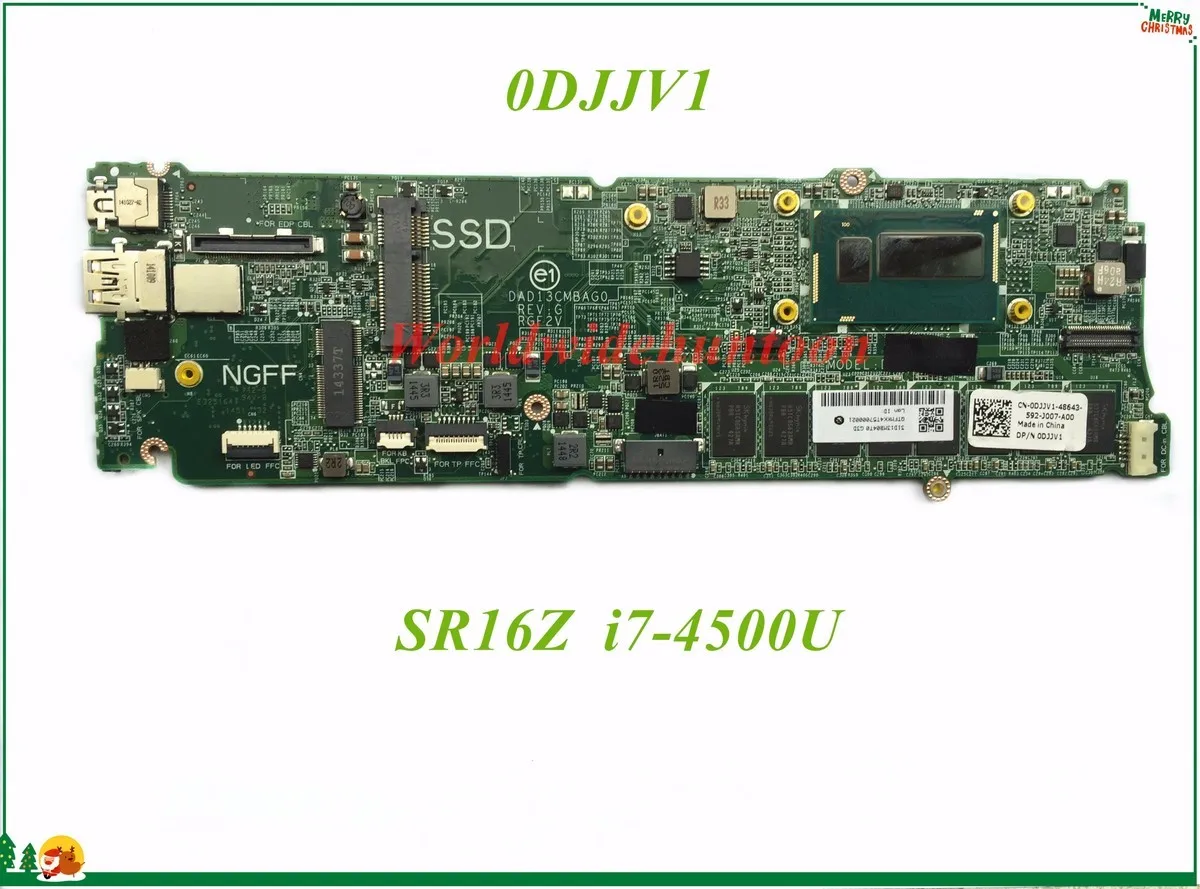 Высококачественная материнская плата MB 0DJJV1 для ноутбука Dell XPS 13 9333 DAD13CMBAG0 SR16Z