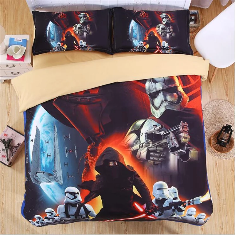 

3D Star Wars Bedding Set Digital printing Duvet Cover Set Pillowcases Twin Full Queen Super king Size Customizable