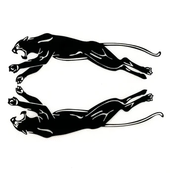 1 pair 19CM small Leopard Panther Reflective Vinyl decal sticker for car Rearview Mirror bumper sticker Car modified accessories