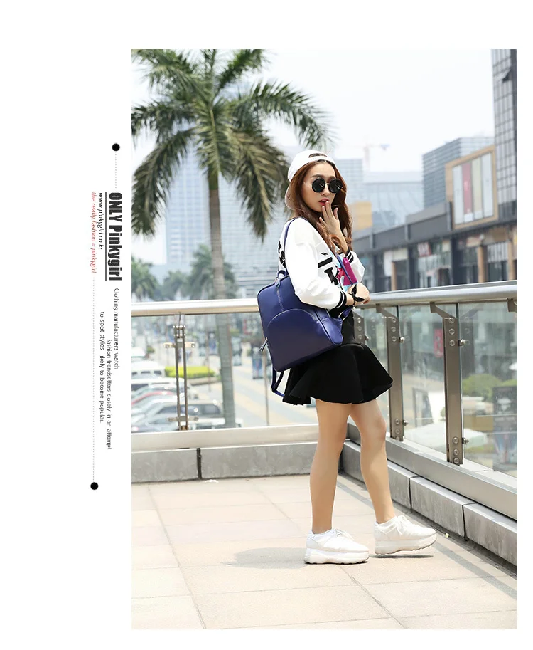 QIAOBAO высококачественный кожаный рюкзак для отдыха и путешествий, модный рюкзак, Корейская школьная сумка для колледжа