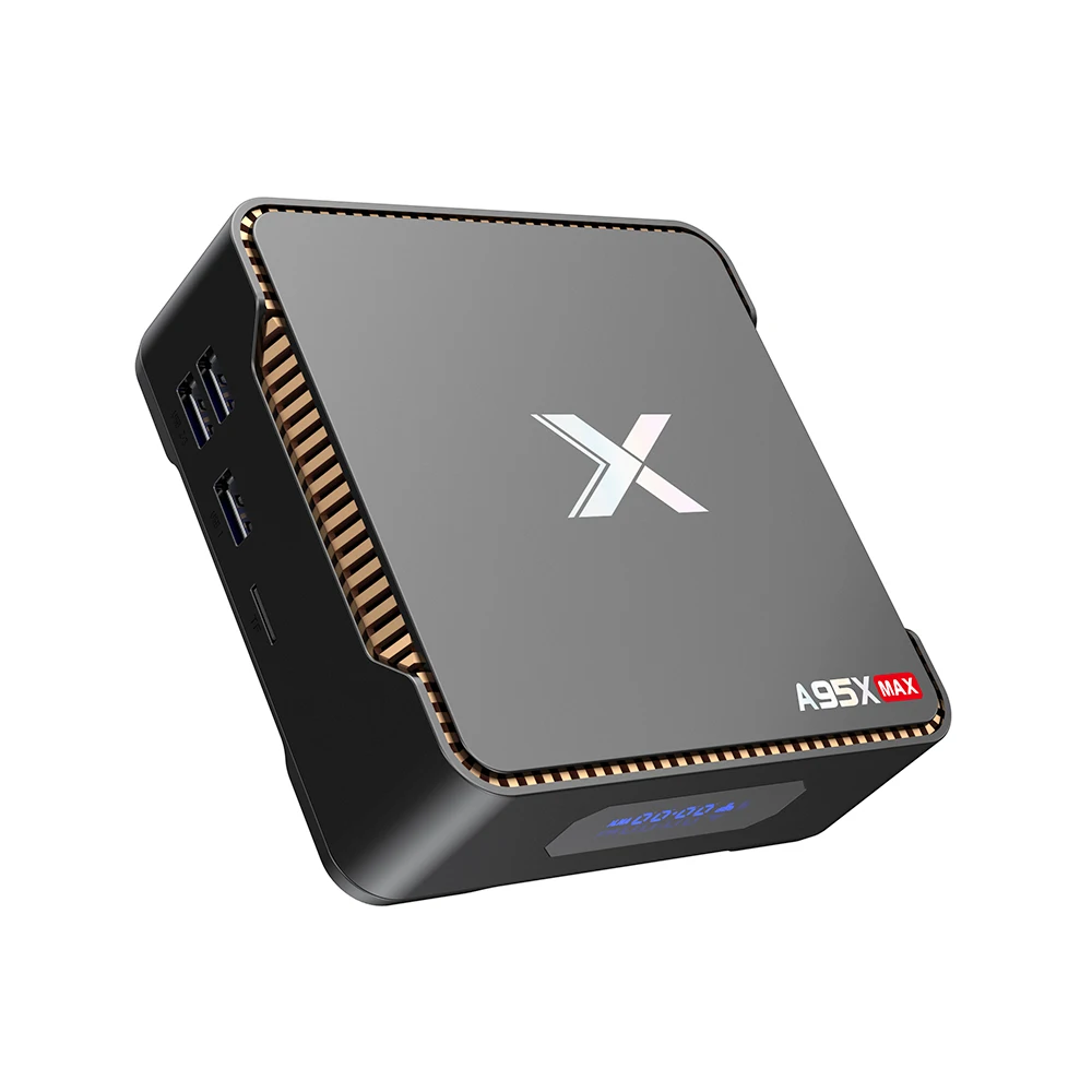 

A95X MAX Amlogic S905X2 4G+64G Andriod 8.1 TV-BOX HDMI 2.0 Bluetooth 4.2 Built-in stereo audio DAC Power adapter Standard