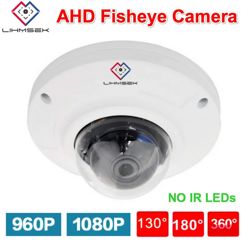 Lihmsek 130 180 360 градусов AHD рыбий глаз камера Крытый мини Купол CCTV продукт 960P 1080P HD