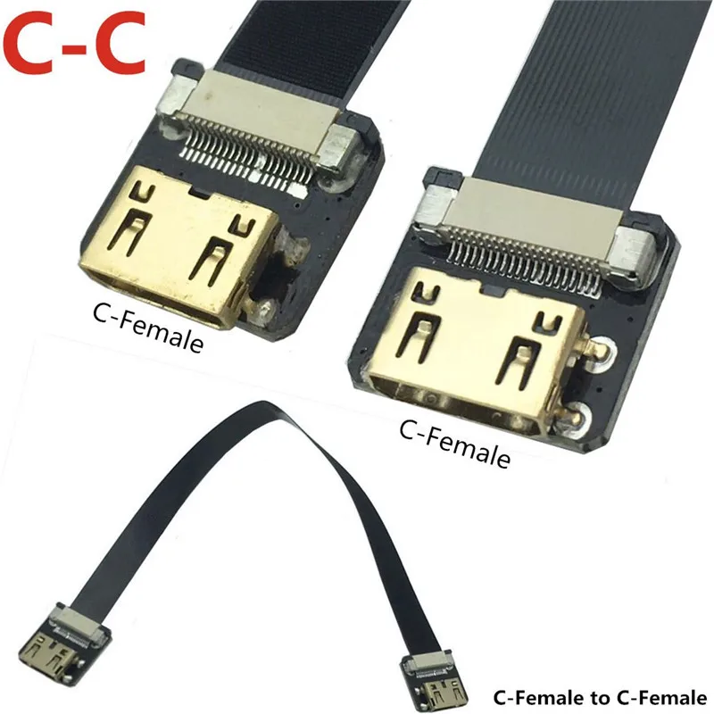 FPV Mini HDMI Male to HDMI Male FPC Flat Cable for Multicopter Aerial
