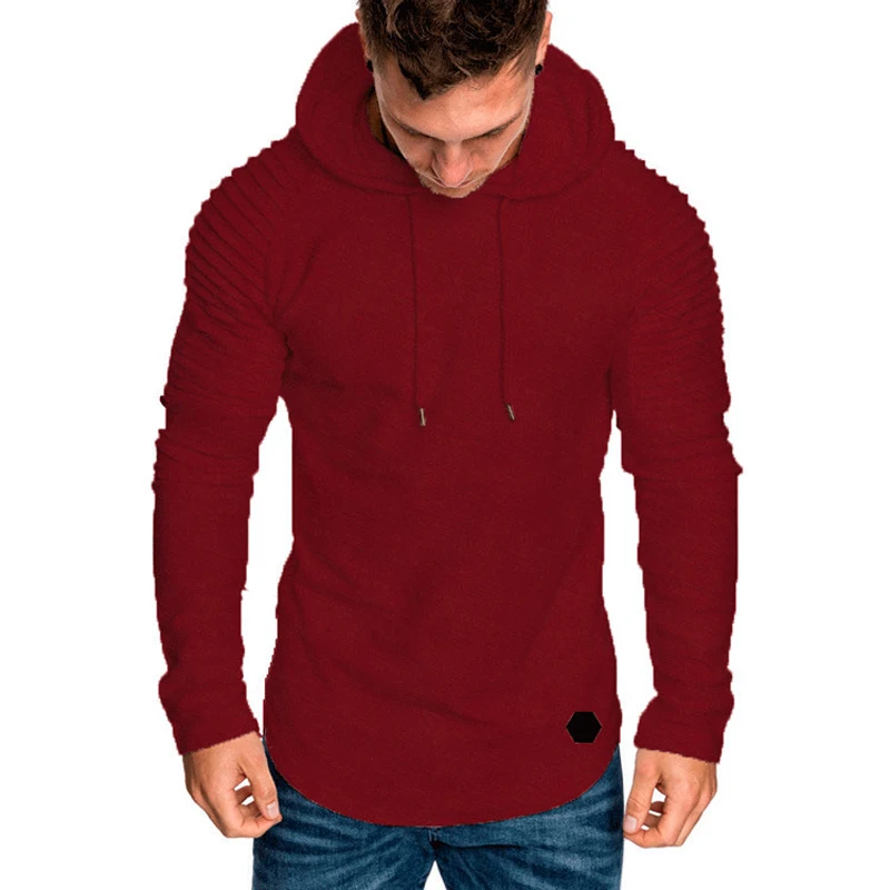  DIMUSI Brand Fashion Mens Hoodies Men Solid Color Hooded Slim Sweatshirt Mens Hoodie Hip Hop Hoodie