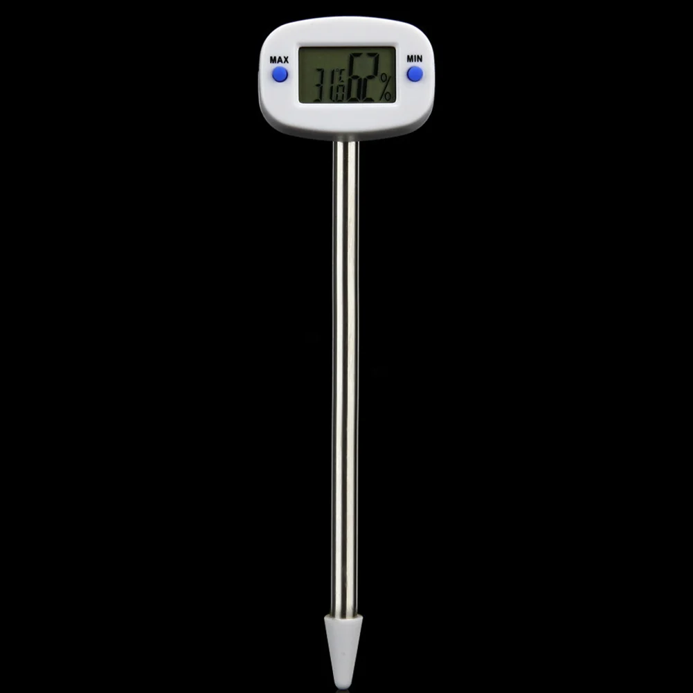 

Humidity Meter LCD Digital Thermometer Measure Monitor Temperature Lawn Soil Tester Tools Plant Garden