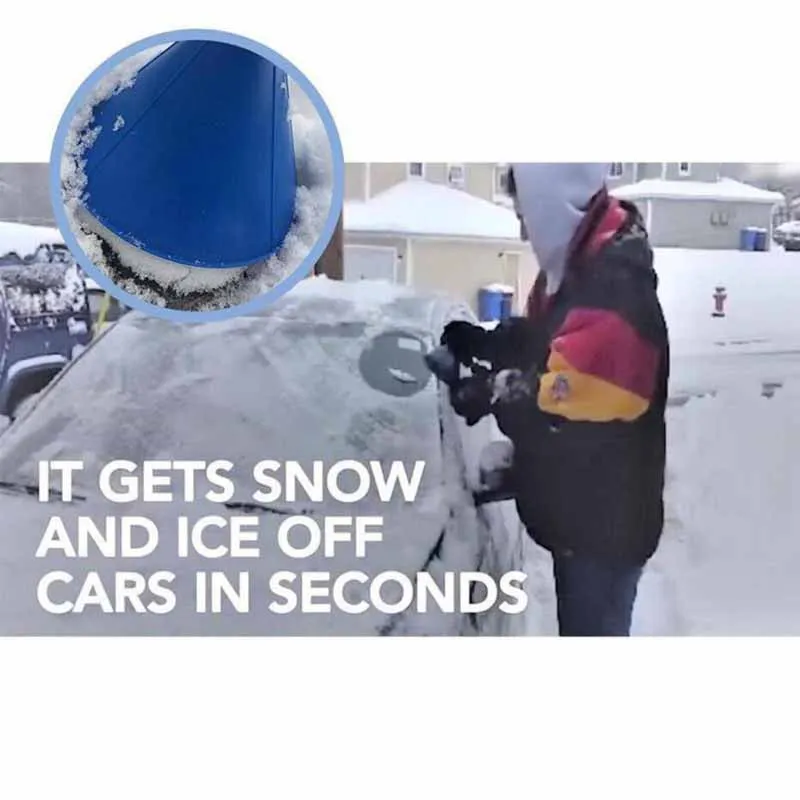 Волшебный очиститель окон лобовое стекло автомобиля скребок для льда в форме конуса Воронка инструмент для удаления снега скребок круглый