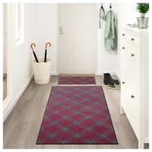 Ковер 150x75 см, низкий ворс, темно-красный