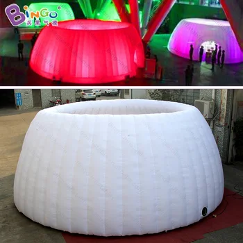 

7X7X2.6M Newest design Fashion white led air dome Inflatable lighting tent LED lightings inflatable party dome tents for sale