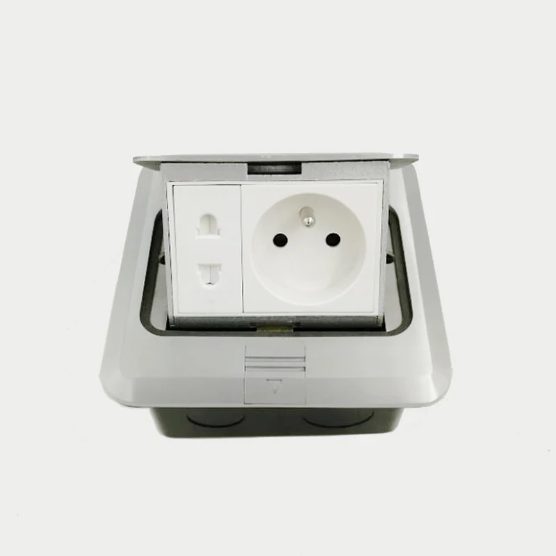 

General Purpose Aluminum Surface Pop-up Floor Socket British Standard French Standard