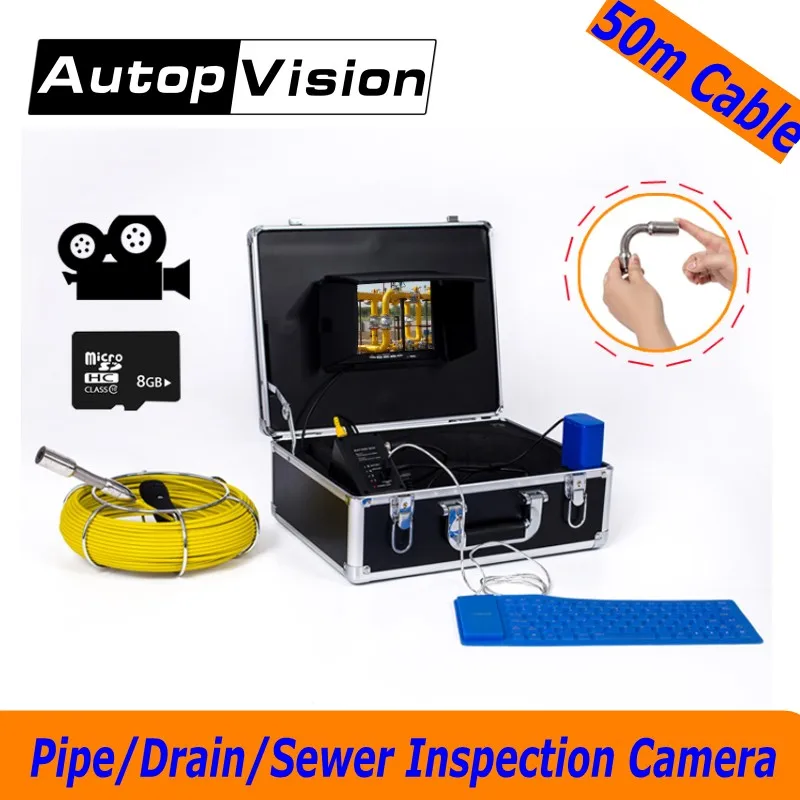 WP71 50M Cable Sewer Drain Pipe Inspection Camera System 7''LCD Video Snake Pipeline Endoscope Borescope underwater mini Camera WP71 50M Cable Sewer Drain Pipe Inspection Camera System 7''LCD Video Snake Pipeline Endoscope Borescope underwater mini Camera