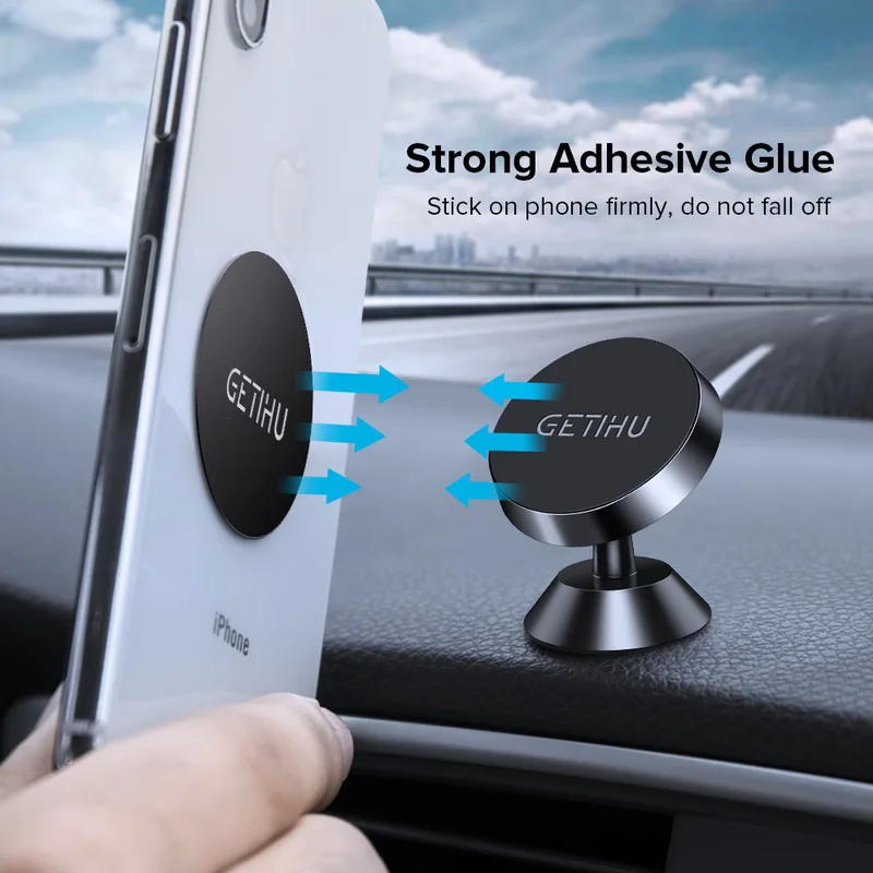 GETIHU Magnet Metal Plate Magnetic Disk Phone Stand Magnet Metal Plate Iron For Car Phone Holder