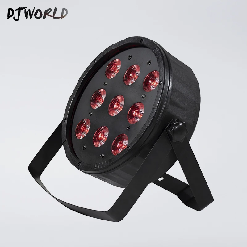 

Fast Shipping LED Flat Par 9x12W RGBW DMX512 Stage Effect Lighting Professional For DJ Equipment Disco Home Party Concert