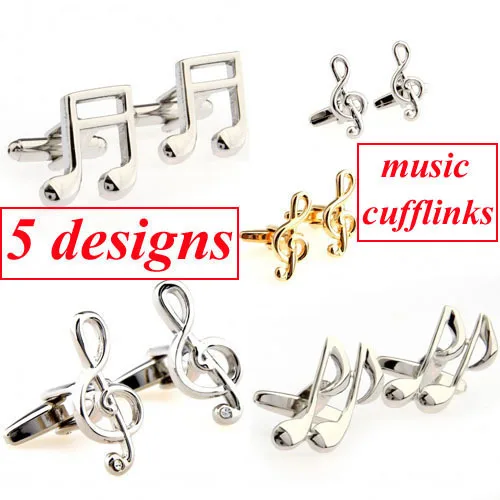 5 Designs Music Note Cufflink Musical Cuff Link Free Shipping | Украшения и аксессуары