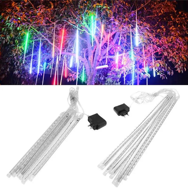 

8pcs Waterproof led String light Colorful fairy lights Tubes LED night light EU/US Plug luminaria for christmas festival decor
