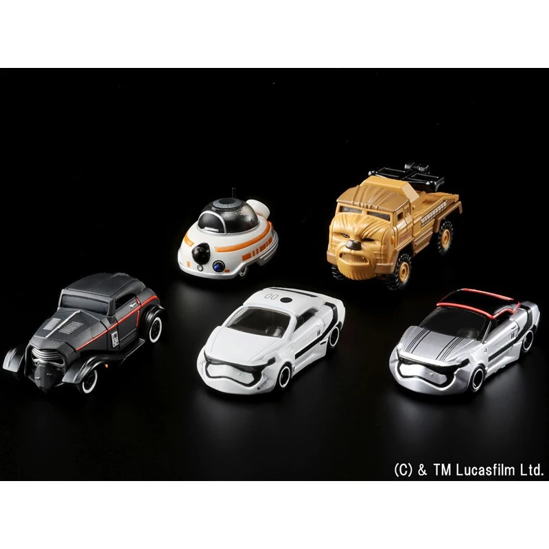 Takara Tomy Tomica Звездные войны металлические Литые автомобили игрушечные машинки йода/Чубакка/BB-8/R2D2/Штурмовик/C-3PO/Kylo Ren