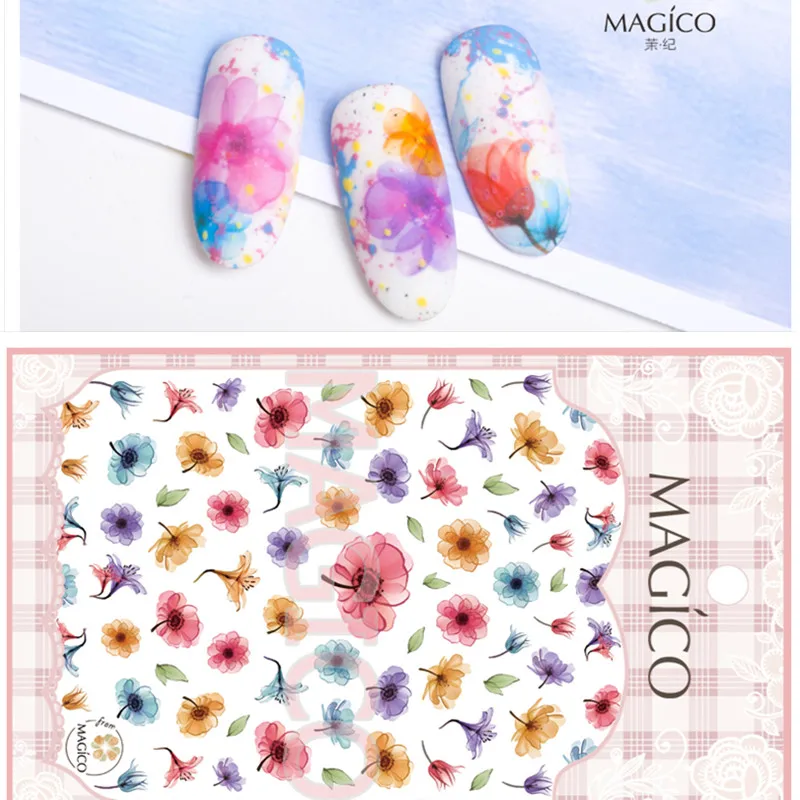 Robin Moses Nail Art Minimalist Nails Design Christmas Nail Art 3d Stick Love Heart Designed Wraps 16pcs Stickers And 1pc