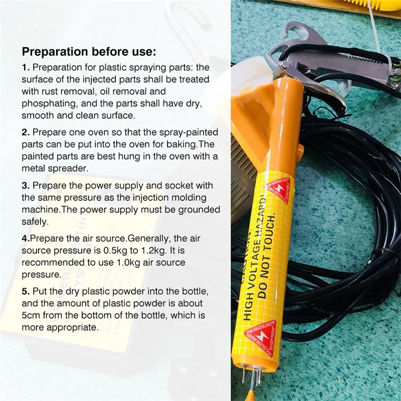 Static Electricity Spraying Machine Spray Paint Special Spray Gun Portable Coating Equipment For Metal Parts External Spray form (6)