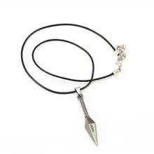 Wholesale Anime Naruto Choker Necklace Kunai Pendant Women Men Cosplay Accessory Statement Necklace Jewelry Dropshipping Colar yumten topaz necklace women natural stone leaf pendant men choker flower charms jewelry yoga anime vintage kolye choker korea