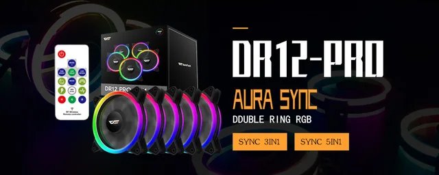 DarkFlash Aigo DR12 obudowa komputera wentylator pc pasek światła RGB regulacja LED 120mm cichy zdalny wentylator chłodnicy led światła taśmy lampy cheap Z tworzywa sztucznego Komputer przypadku 16dBA Łożysko kulkowe RGB Wsparcie 38CFM 6 Linie 30000 godzin 120x120x25mm other DarkFlash Aigo DR12 obudowa komputera wentylator pc pasek światła RGB regulacja LED 120mm cichy zdalny wentylator chłodnicy led światła taśmy lampy cheap Z tworzywa sztucznego Komputer przypadku 16dBA Łożysko kulkowe RGB Wsparcie 38CFM 6 Linie 30000 godzin 120x120x25mm other