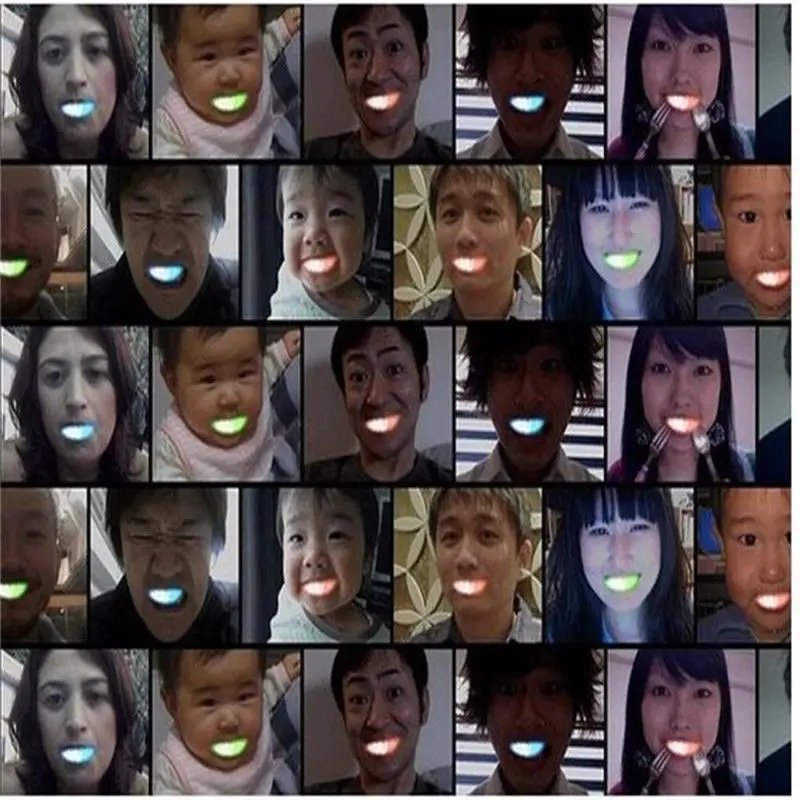 

New Flashing Teeth Mouth Braces Light Up Halloween Party Tooth Mouthpiece Glow Tooth Party LED Mouth Guard Party Supply