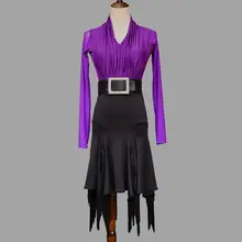 Юбка для латинских танцев, сексуальный женский топ, костюм, Самба, танго, виды кисточек, платья для соревнований, перформамны, сальса, дамские латинские