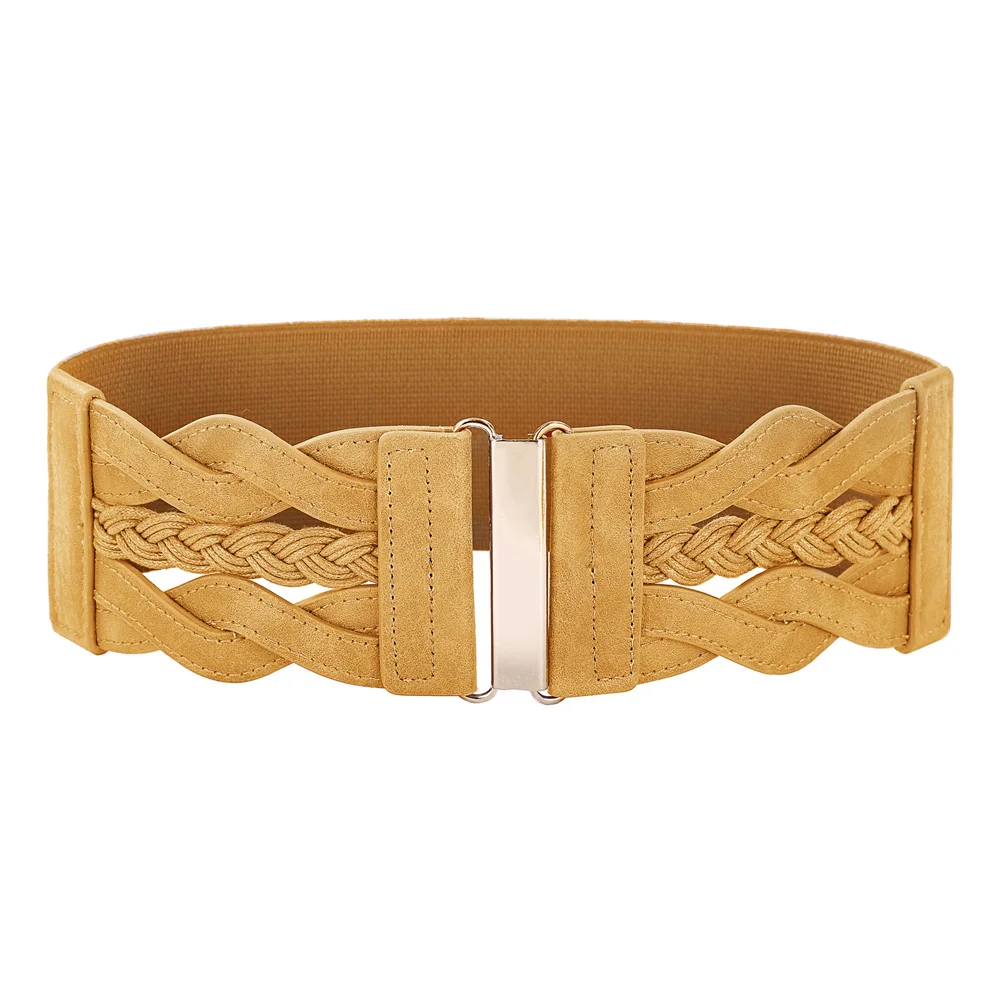 

Hook Womens Belt Lady Formal Casual Outdoor Feminine Occasion Braided Leatherette Leather Accessories 2019 New