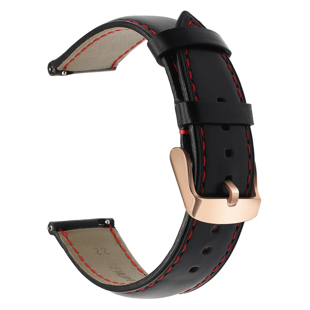 Импортный ремешок для часов из натуральной кожи 18 мм 20 мм 22 мм Для ...