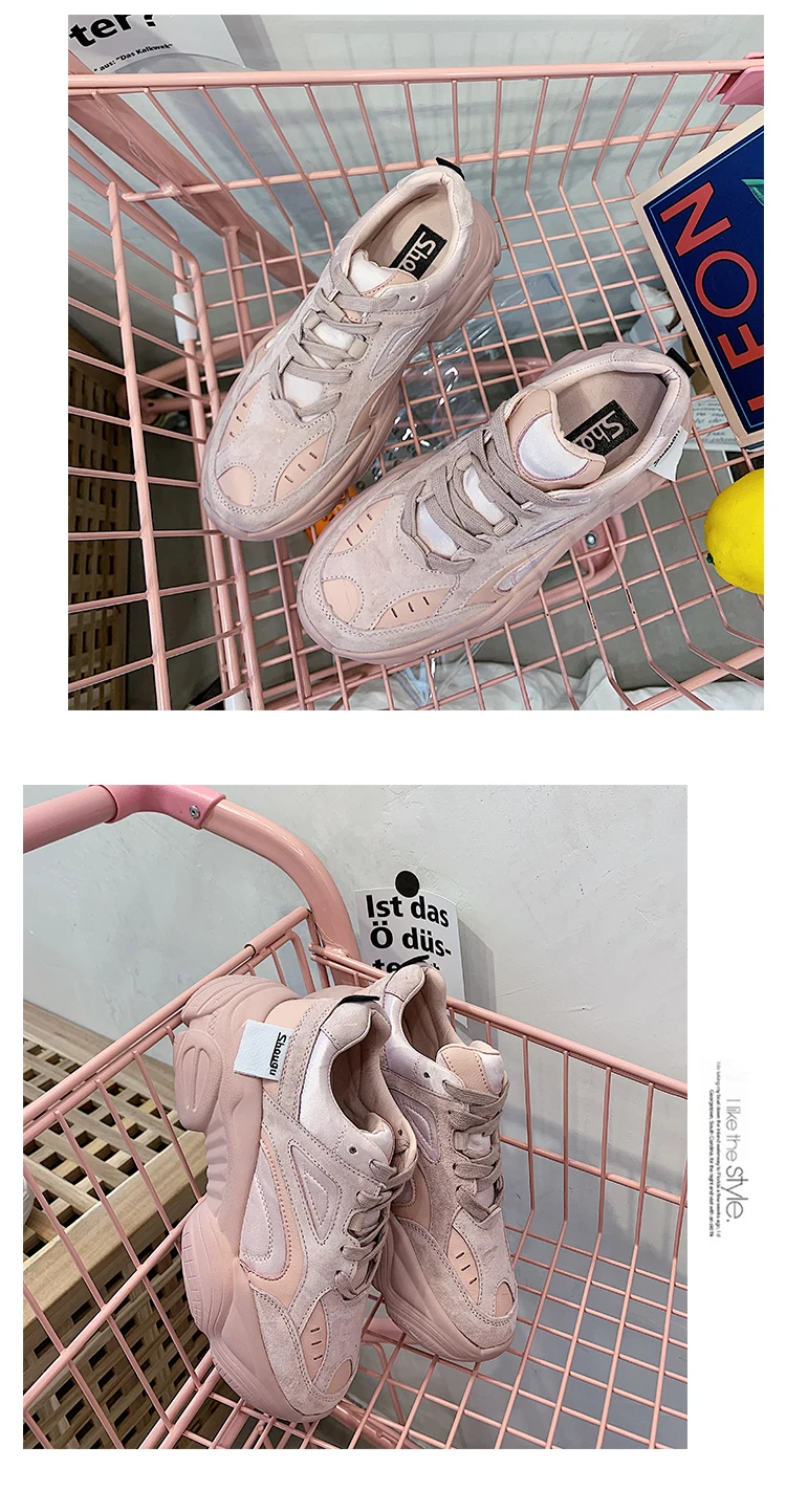 LMCAVASUN/обувь на платформе; женские модные кроссовки; женская обувь на толстой подошве; обувь из искусственной кожи; DM61