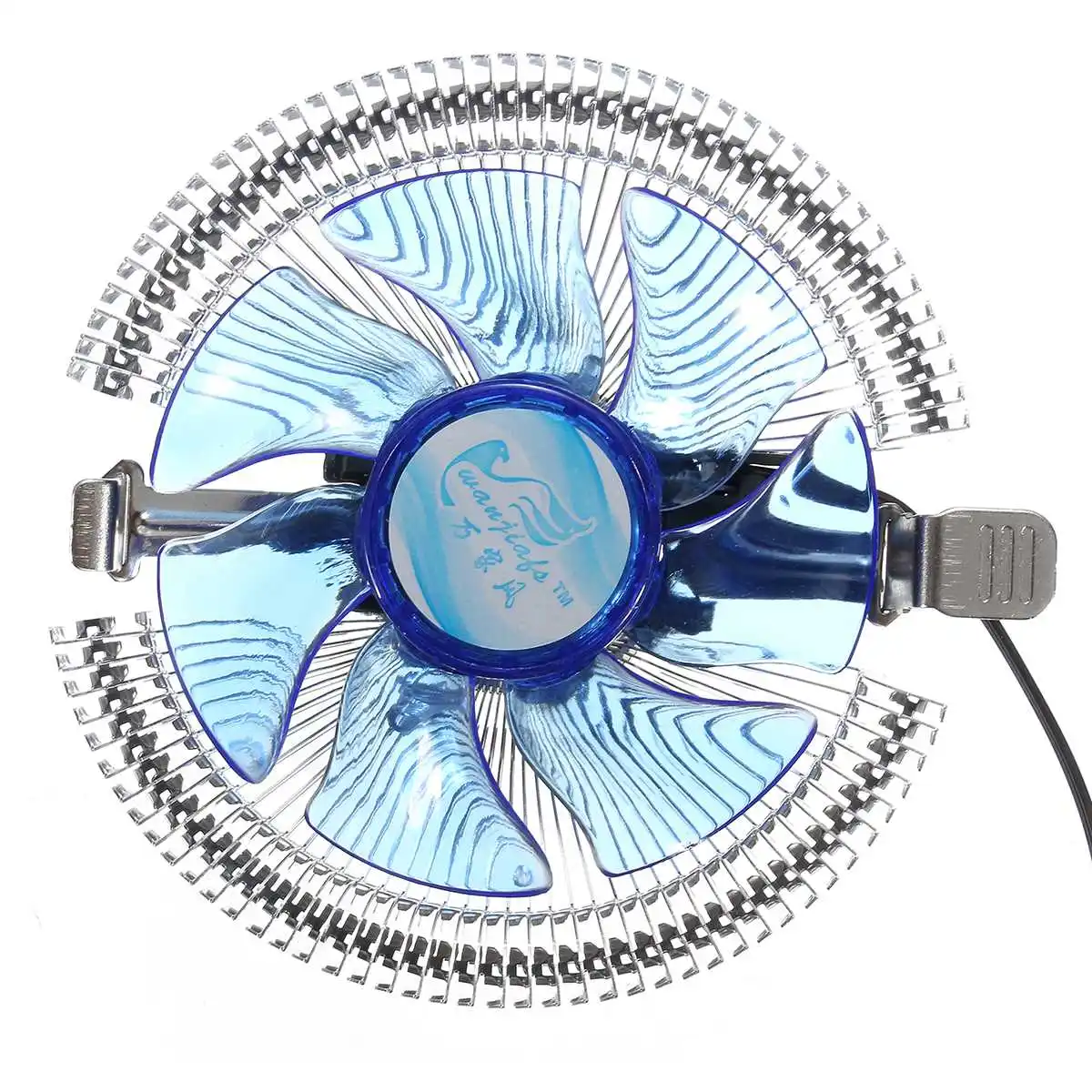 مروحة تبريد لوحدة المعالجة الرئيسية غرفة التبريد المبرد المشجعين الأزرق ضوء Led ل إنتل LGA775/1156/1155 i3/i5/i7 ل AMD AM2/AM2 +/AM3 ل AM4 Ryzen