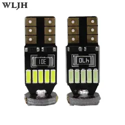 Wljh 4x Canbus Авто светодио дный T10 W5W 4014 лампы SMD 12 В Подсветка салона обратный лицензии сторона парковка габаритный фонарь без ошибки