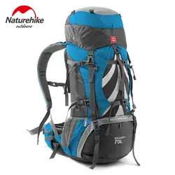NatureHike унисекс Спортивная Сумка Профессиональный альпинистский рюкзак водонепроницаемый большой емкости 70L горные рюкзаки на открытом
