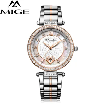 

2017 New Hot Rushed Brand Watch Free Shipping Saphire Dial Waterproof Steel Case Relogio Feminino Japan Quartz Movt Women Clock