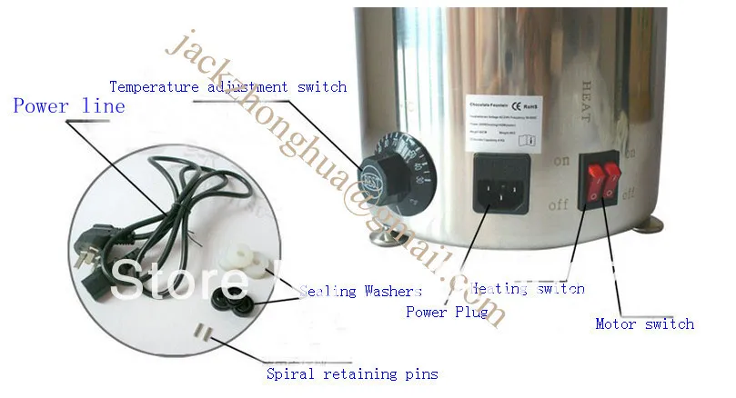 6 tiers chocolate fountain machine for commerical and home