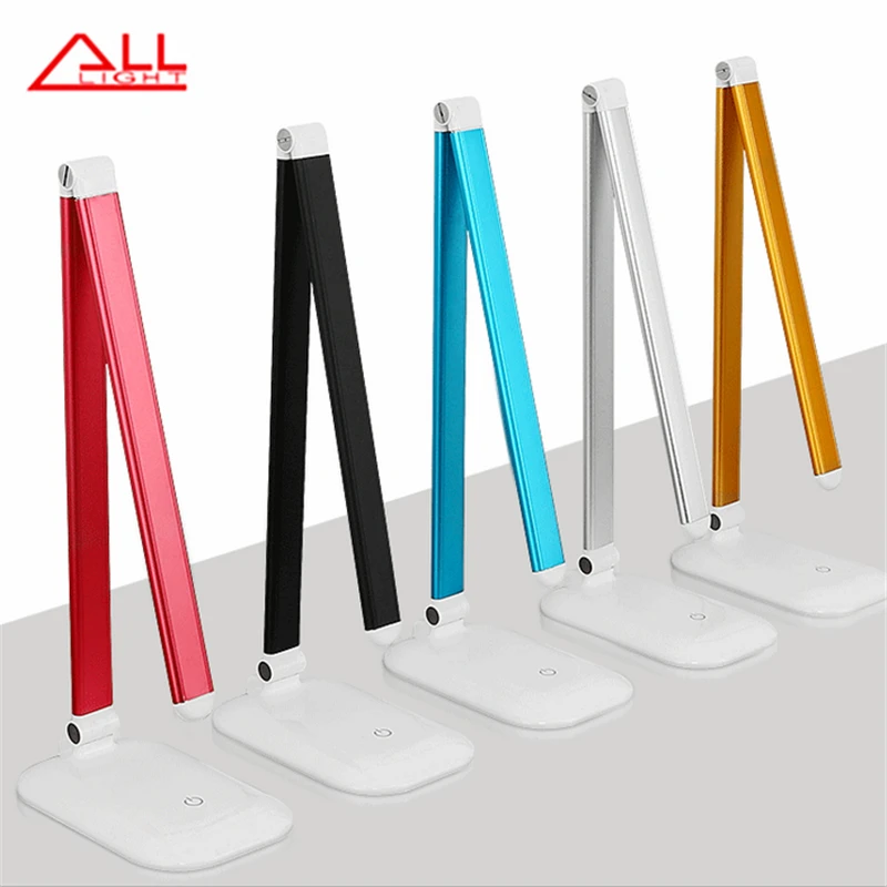 

New LED eye desk lamp bedroom table lamp modern creative work and study folding desk lamp dimmer free shipping