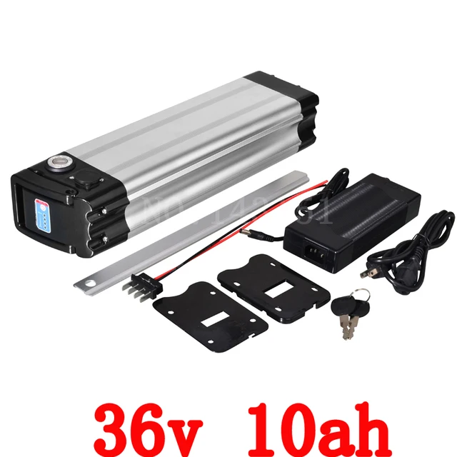 Cheap ebike 36v 500w battery electric bike battery 36V 10Ah,for bafang/8fun 500w motor with Aluminium Case BMS Chargrer Free Shipping