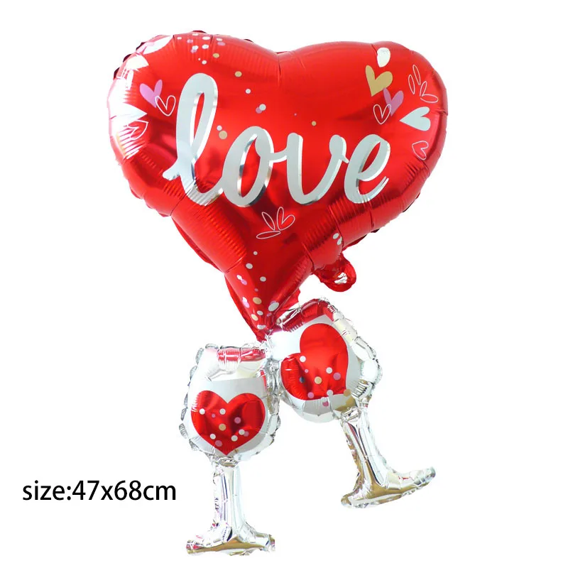 cheers for love 1 шт. свадебные украшения из фольги для жениха и невесты, воздушные шары для свадьбы, для мальчиков и девочек, гелиевые шары для любви, вечерние игрушки на День святого Валентина - Color: cheers for love