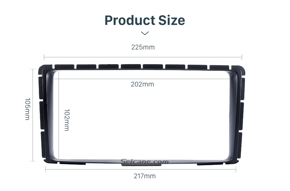 Зазор Seicane двойной Din 202*102 мм установка панели отделка комплект автомобиля стерео радио фасции рамка для Toyota Hilux Vigo Fortuner